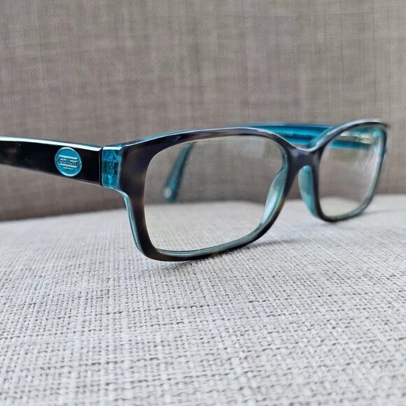 Coach Women Eyeglasses/Glasses Dark Tortoise/Teal 52[]16 135 HC6040 - Picture 1 of 11